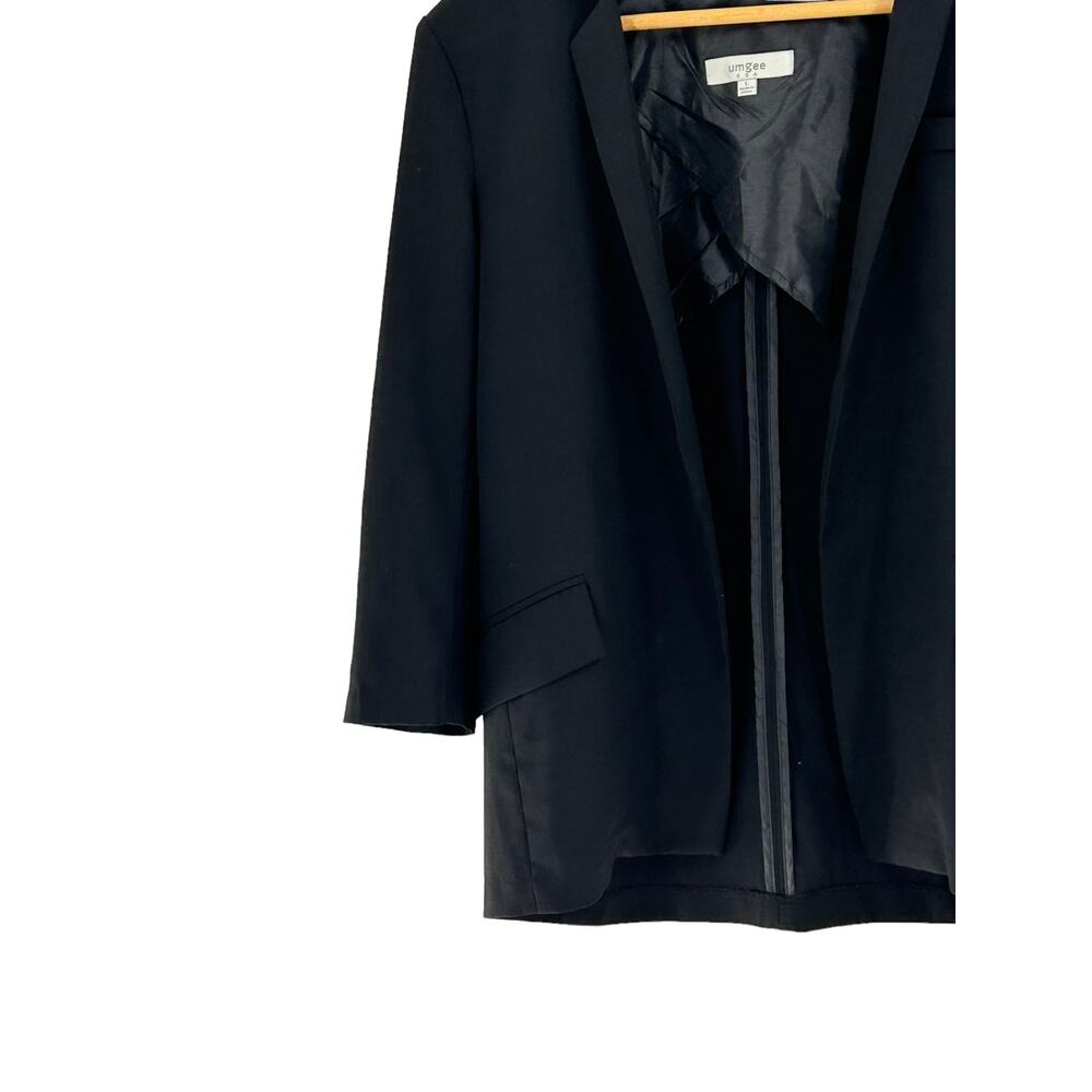 Umgee Usa Black Basic Lightweight Jacket Size Lar… - image 7